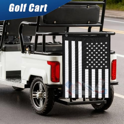 26''x22'' UTV ATV Mesh Trash Bag,Sak It Mesh Trash Bag for UTV,Universal UTV Trash Storage Sack Compatible With Polaris RZR,Can-Am,CFmoto,Teryx,Kawasaki,Golf Cart,Arctic Cat (American Flag) - color: American Flag