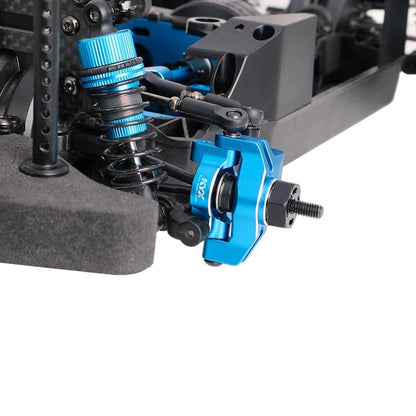 KYX Racing Aluminum Front Steering Knuckles Upgrades Parts Accessories for 1/10 RC Car Tamiya RC XV-02 PRO