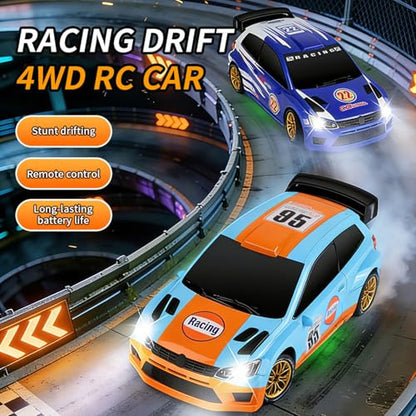 TOUCAN RC HOBBY RTR 1/24 4WD Radio Controlled Drifting Car Q233 RC Rally Vehicle Two Gameplay Modes Light Unit Battery USB Charging Cable