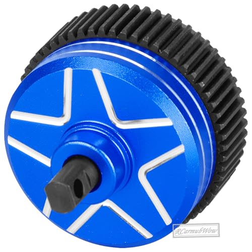 RC Differential Upgrades Part for 1/10 Drag Slash Chevrolet C10 & F0rd Mustang(Only for 272R Transimission),Alloy Aluminium w/Steel Gear Diff Hops Up,Replace #9480,Navy Blue - color: Navy Blue(for 2wd)