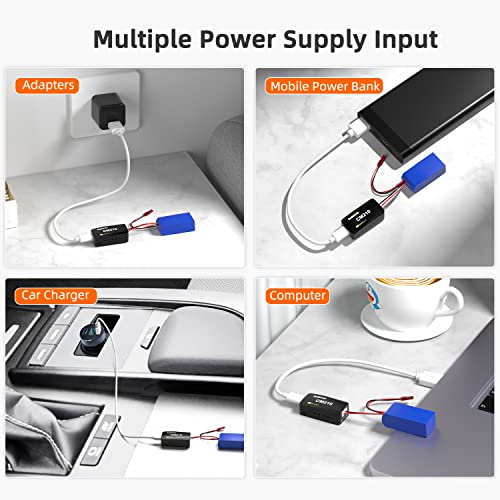 Radiolink CM210 15W 1.5A Faster 2S 7.4V LiPo Battery Balance Charger USB Type-C Connector for RC Airplane Transmitter Car Boat SCX24 SCX10 Gel Blaster Gun