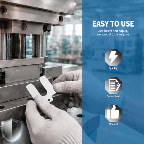 60PCS 304 Stainless Steel Shim Kit, 2" x 2" Slotted Assortment Box | 6 thicknesses for precise leveling, spacing, and alignment in machinery, repair, and installation tasks - size: 2 x 2 inches