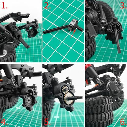 Steel Drive Shaft CVD Front&Rear Dogbone Joint for 1/18th Redcat Ascent RC Crawler Car Upgrades Parts