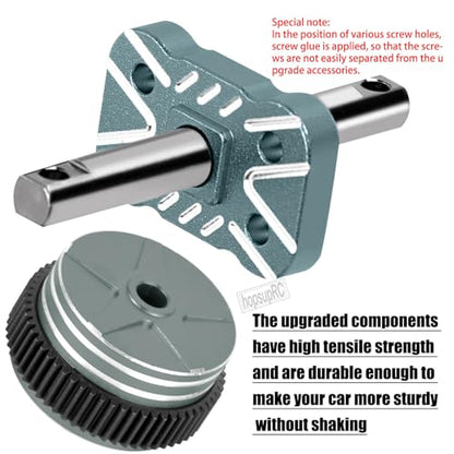 Aluminum Differential Locker Spool Diff Locker Mounts Set Upgrades Part for 1/10 Slash/Rustler/Stampede/Bandit 2WD(VXL),Sealed Differential Case Hops Up.Titanium - color: Titanium(for 1/10)
