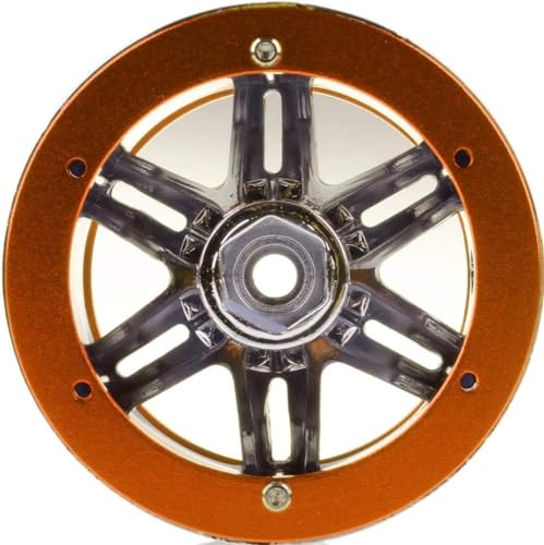 4PCS Plastic Plating 2.2 Inch Beadlock Wheel Rim Wheel Parts for 1/10 RC Rock Crawler Car Truck for Axial TRX4 Wraith SCX10 CC01 D90 90046 TF2(Gold) - color: Gold