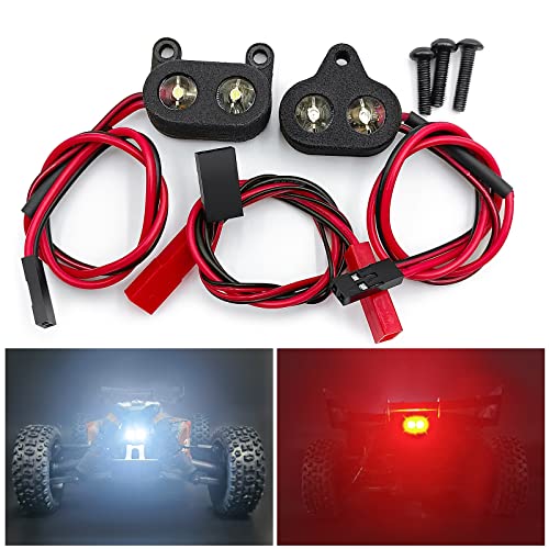 1:8 RC Car LED Light Kit Headlight Taillights Front/Rear Lamp for 1/8th ARRMA Typhon 3S Buggy Upgrades