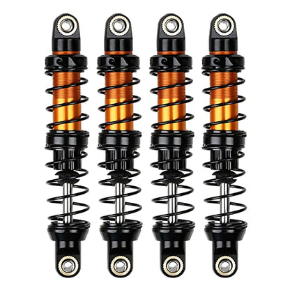 INJORA RC Shock Absorber 4pcs RC Damper for 1/10 RC Crawler Car Axial SCX10 90046 AXI03007 TRX4 TRX6 (80mm) - size: 80mm
