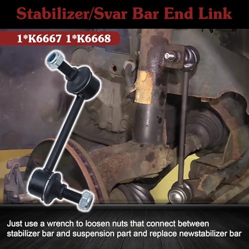 2* K6667 K6668 Rear Sway Bar Link - Restore Rear SUV Control | Compatible with 2002-2009 Chevy Trailblazer - color: 1*K6667 1*K6668, size: Sway Bar Link