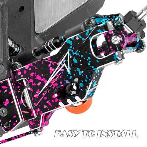 RC Alloy Suspension Arms w/Tie Bar Upgrades Part for 1/10 Slash 2WD,Slash 2WD VXL,4PCS RC Aluminum Front Rear A Arms Hop Ups,Colorful