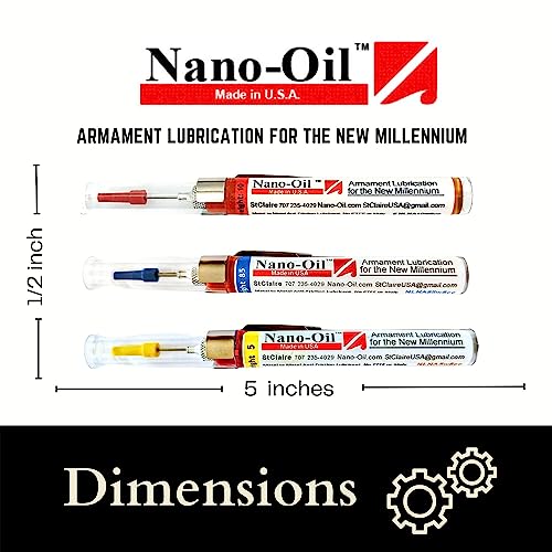 Nano-Oil Trio - All 3 Grades Kit: 5 CLP + 10 + 85 Weight - NanoLube Anti Friction Concentrate NLNA-5-10-85-8cc - style: Nano Trio 5w+10w+85w