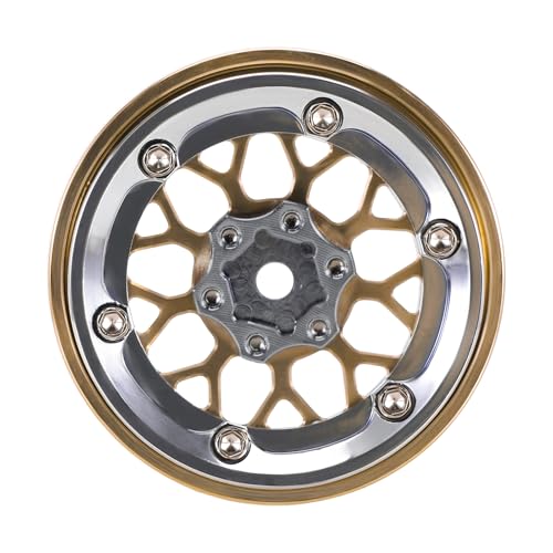 INJORA 1.3" ModuWheel -4.05mm Offset Brass&Aluminum Wheels for 1/18 1/24 RC