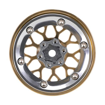 INJORA 1.3" ModuWheel -4.05mm Offset Brass&Aluminum Wheels for 1/18 1/24 RC
