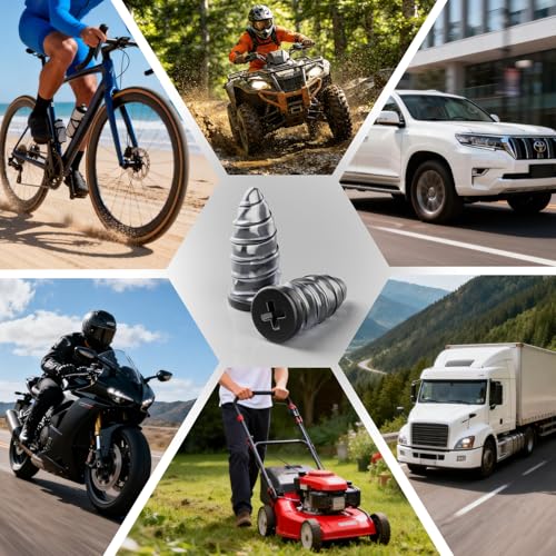 70 PCS Tire Repair Rubber Nails, 10mL Repair Glue, Vacuum Tires, Flat tire Repair Fast Plug Tool Kits, Self-Service Car Puncture Repair Screws with Screwdriver, Set for Car, Motorcycle, Jeep, Bike.