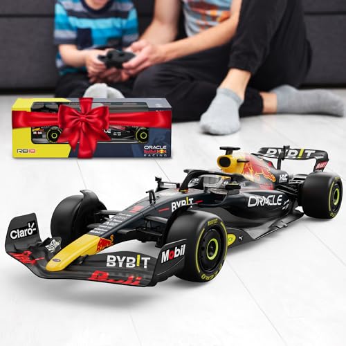 Voltz Toys Authentic Licensed 1:12 F1 RedBull Rb18 Remote Control Car - F1 Collection RC car Series for Kids and Adults - 2.4GHz RC Car for Gift (1:12 RedBull Rb18(NO.1)) - color: 1:12 Redbull Rb18(no.1)