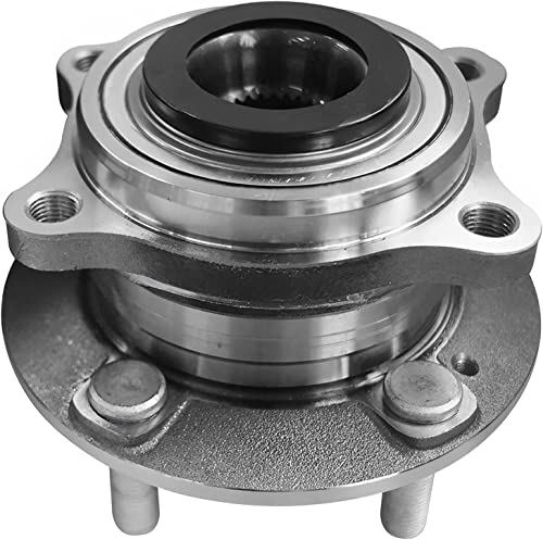 Detroit Axle - 2.4L Front 2pc Wheel Bearing Hub Kit for 15-18 | Hyundai Sonata, Wheel Bearing & Hub Passenger Side CV Axle 2015-2018 [Vin Code F, Automatic Transmission] Replacement - size: 2WX4200131/Pair