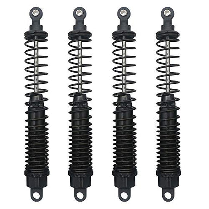 Shock Absorber Damper 130mm Oil Adjustable Alloy Aluminum for RC Car 1/10 Crawler Truck Upgraded Hop-Up Parts ECX VRX HPI HSP Losi Axial Tamiya Redcat Himoto Losi(Black) - color: Black