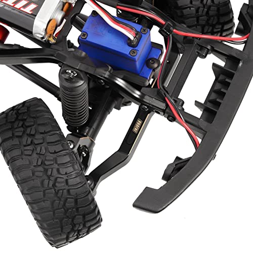 INJORA Black Brass Steering Link for 1/18 RC Crawler TRX4M Upgrade, 12g - color: Black