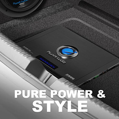 Planet Audio AC2500.1M Monoblock Car Amplifier, 2500 Watts, 2/4 Ohm Stable