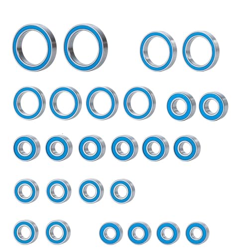 Double Rubber Seal for TRX6 for TRX4 for Defender for Sport for Blazer 1/10 RC Crawler Car Upgrade Parts 26pcs Sealed Bearing Set