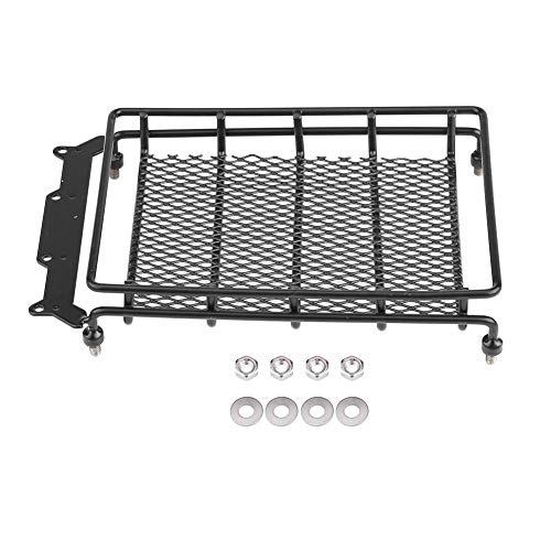 RC Roof Rack Luggage, Steel Construction, Luggage Tray Roof Rack, Heavy-Duty Cargo Carrier for 1/10 Scale RC Crawler Off-Road Adventures