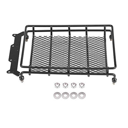 RC Roof Rack Luggage, Steel Construction, Luggage Tray Roof Rack, Heavy-Duty Cargo Carrier for 1/10 Scale RC Crawler Off-Road Adventures
