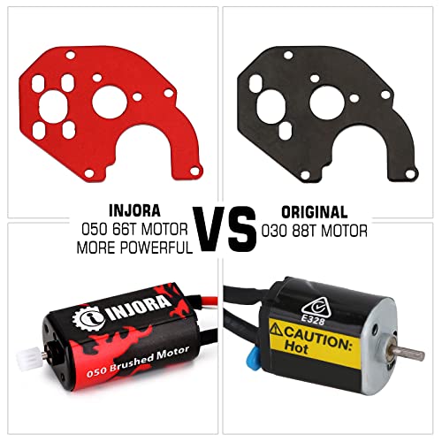 INJORA 050 66T Brushed Motor with Metal Mount for Axial SCX24 Upgrade