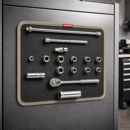 Magnetic Tool Mat for Mechanics, Flexible Screw Holder (Large) | Flexible Magnetic Tool Tray for Holding Screws, Nuts And Wrenches, Non-Slip Magnetic Tool Pad for Garage, Auto Repair and DIY - size: 1PC: L