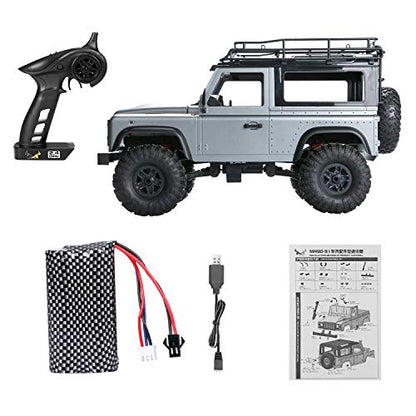 GoolRC MN 99s RC Car, 1/12 Scale 4WD 2.4G Remote Control Car for Adults, RTR RC Crawler Off-Road Truck for Land Rover Vehicle Models - size: 1 Battery