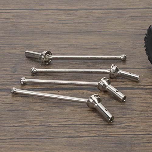 RCAWD CVD Driveshaft 124mm for ARRMA 6S, 1/8 Typhon 6S, Typhon Roller & 1/7 Infraction 6S, Limitless Roller & Felony 6S Upgrades Parts, #45 Steel Drive shafts Hop Ups for #AR220030#ARAC3984 Silver