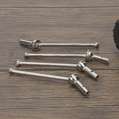 RCAWD CVD Driveshaft 124mm for ARRMA 6S, 1/8 Typhon 6S, Typhon Roller & 1/7 Infraction 6S, Limitless Roller & Felony 6S Upgrades Parts, #45 Steel Drive shafts Hop Ups for #AR220030#ARAC3984 Silver