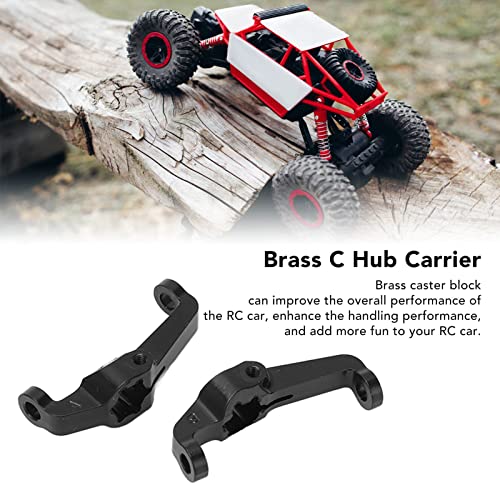 2Pcs Brass Caster Blocks Protal Drive C Hub Carrier Blackening for Fcx24 124 Rc Car Upgrades Parts Accessories Car Model Accessory