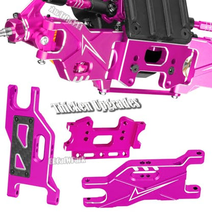 RC Upgrades Part for 1/10 Rustler Stampede (VXL) 2WD,A-Arm,Shock,Drive Shaft,Caster Block,Steering Blocks,Stub Axle Carriers,Steering Bellcranks,Links,Shock Tower,Front Bulkhead,Pink - color: Pink - (Rc Upgrades)