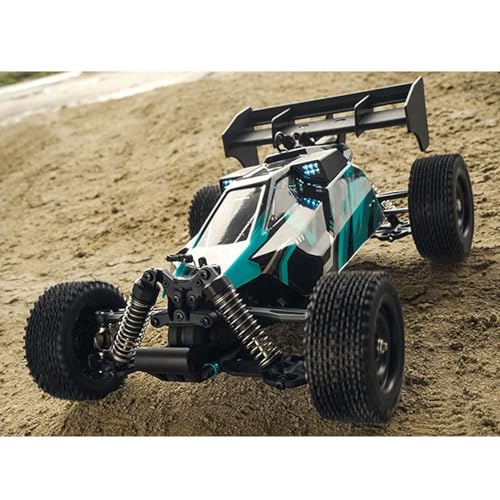 TOUCAN RC HOBBY 16202Pro 1/16 RWD Remote Control Off Road Vehicle 35A ESC Splash Proof 17G Servo Electric Muti-Terrain RC Model Car LED Light for Adult - color: Blue