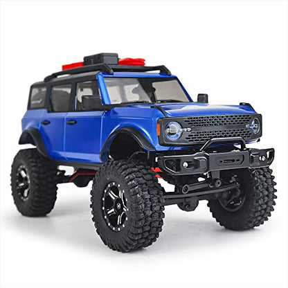 Metal Front & Rear Bumper with Lights, Front and Rear | For 1/24 Axial SCX24 AXI00006 Bronco, RC Crawler Car - color: Front and Rear