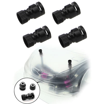 RC Magnetic Body Post Stealth Invisible Body Shell Mount Column Kit & Metal RC Body Shell Mount Column Hole Locator for 4-6mm RC Car Shell