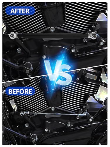 Motorcycle Shift Linkage, Aluminum Shifter Linkage Black | Adjustable, Fit for Harley Davidson Street Glide, Road King, Electra Glide, Road Glide, Tri Glide, Softail, 1986-2026 - color: Black