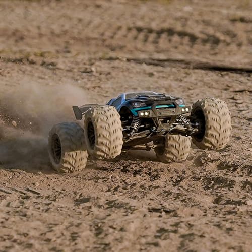 TOUCAN RC HOBBY 2.4GHz RC Off Road Vehicle Q117 1/16 Remote Control High Speed 4WD Car 70km/h RTR Brushless Motor 35A ESC LED Lights Battery for Adult - color: Green