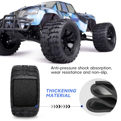 2.8" Preglued 1/10 Stadium Truck Wheels and Tires 12mm Hex for Traxxas Rustler Stampede 4x4 2WD Redcat Volcano Epx S30 Blackout Xte 4PCS