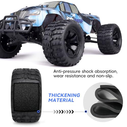2.8" Preglued 1/10 Stadium Truck Wheels and Tires 12mm Hex for Traxxas Rustler Stampede 4x4 2WD Redcat Volcano Epx S30 Blackout Xte 4PCS