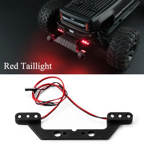 MORLORDY 1/10 RC Car LED Light Kit Headlight Taillight Set for 1/10 ARR-ma Big Rock 3S RC Trucks Upgrade Parts