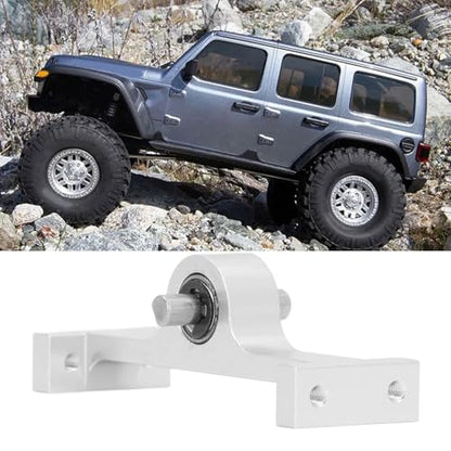 RC Transfer Case Assembly 70mm Aluminum Alloy Gearbox with 5mm Steel D Shaft for 110 Scale Crawler Upgrade Parts Compatible with SCX10 III Gen8 (Silver) - color: Silver