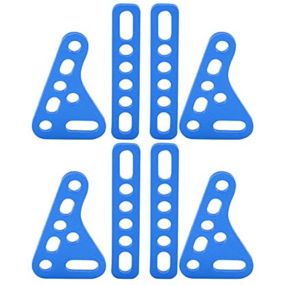 Aluminum Alloy RC Shock Strut Damper Bracket Mount, Metal Suspension Bracket for 1/8 1/10 1/12 1/16 RC Cars, Adjustable Height and Angle Damper Mount for Off - Road Buggy (blue) - color: blue