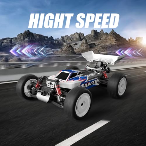 1/16 Scale 4WD RC Off-Road Truck, 70KM/H Brushless Remote Control Car with Full Proportional Steering, All-Metal Bearing Gear Vehicle Model for Hobbyists