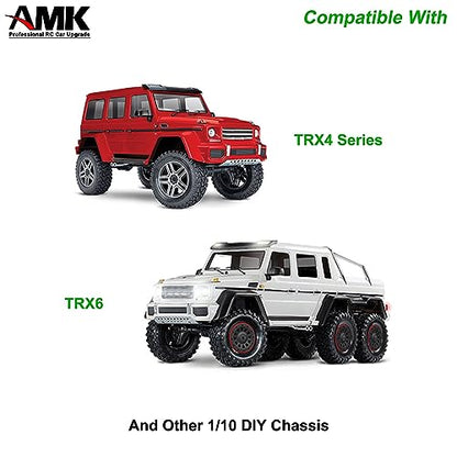 AMK 32P 2-Speed TRX4 Transmission Case Metal Transfer Gearbox for 1/10 RC Crawler TRX6 Upgrades