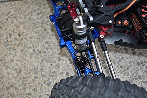 1:10 Lasernut U4 Tenacity LOS03028 / Tenacity DB Pro LOS03027V2 Upgrade Parts Aluminum Front Lower Suspension Mount - 12Pc Set Black