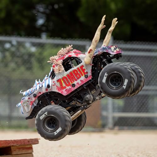 Losi 1/18 Mini LMT Zombie 2S 4X4 RTR Brushed Monster Truck Battery & Charger Included Red LOS01026T4 - color: Red