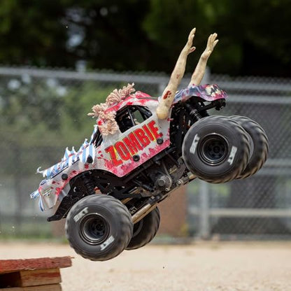 Losi 1/18 Mini LMT Zombie 2S 4X4 RTR Brushed Monster Truck Battery & Charger Included Red LOS01026T4 - color: Red