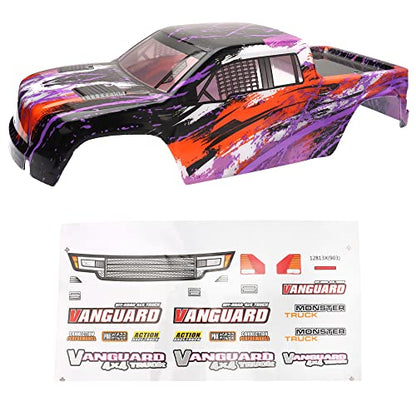 90133 Truck Car Shell Body Spare Parts Accessories for 1:12 Bruhless Brushed 903 903A HM121 YC300 RC Car Trucks (Purple Red)