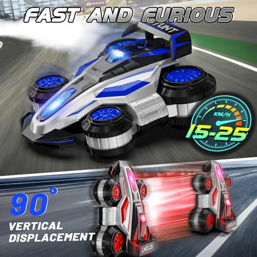 High Speed Drift Remote Control Stunt Deformation Car for 4-16 - color: Blue