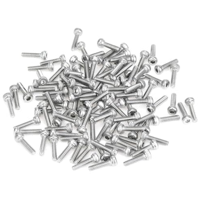 105 Pieces M2.5 x 8mm Socket Head Cap Screws, Thread Pitch 0.45mm, Sutemribor M2.5 Screws, 304 Stainless Steel, Fully Threaded, Silver - size: M2.5 x 8mm, style: Socket Head